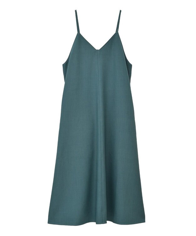 YECCA VECCA 【前後2way】レースアップキャミワンピース Blue Green
