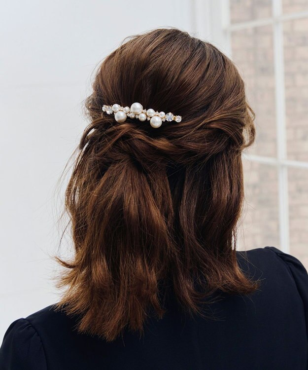 Tiaclasse ランダムパールバレッタ オフホワイト