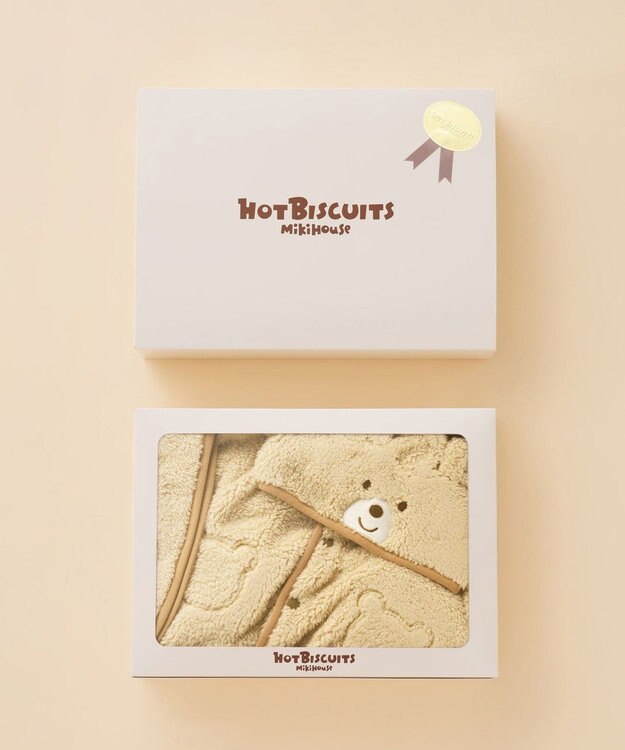 MIKI HOUSE HOT BISCUITS もこくま顔ドン ボアマントギフトセット【BOX付き】 アイボリー