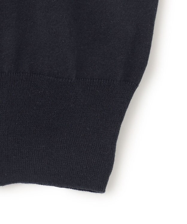 BEIGE， 【洗える】CARNOT / バイカラーニット Navy×Camel