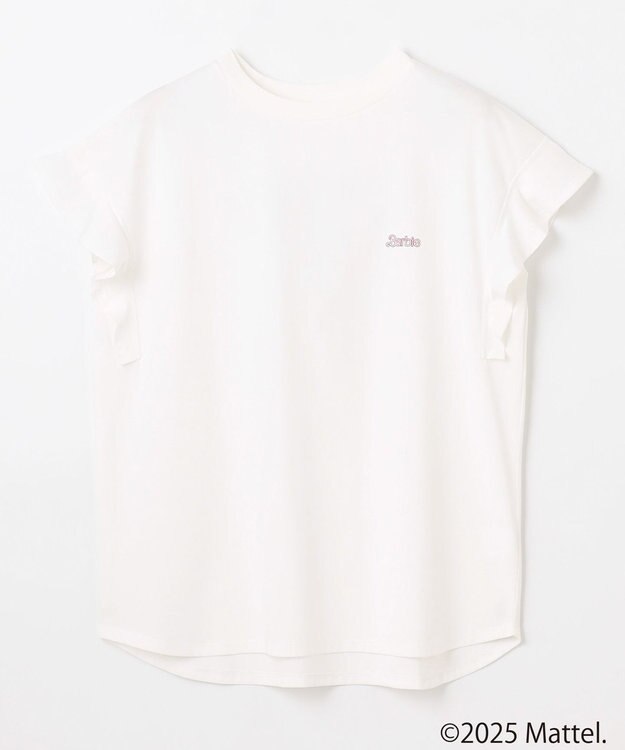 ANY 【Barbie(TM)】フリルTシャツ ホワイト