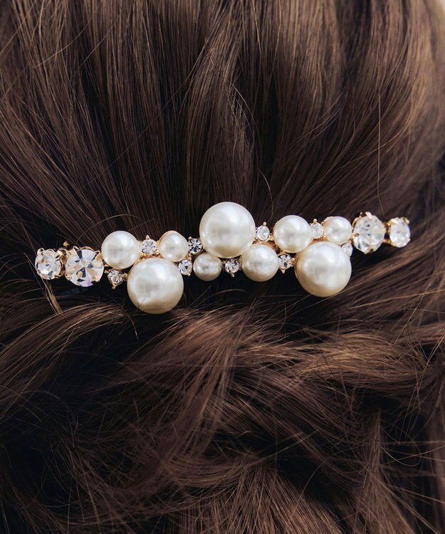 Tiaclasse ランダムパールバレッタ オフホワイト