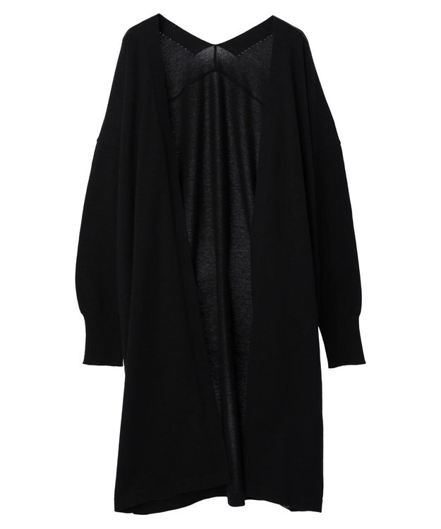 earth music&ecology ニュアンスロングカーディガン Black