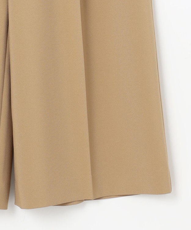 組曲 【美シルエット・ストレッチ・シワになりにくい】オシャクロス ガウチョパンツ ベージュ系