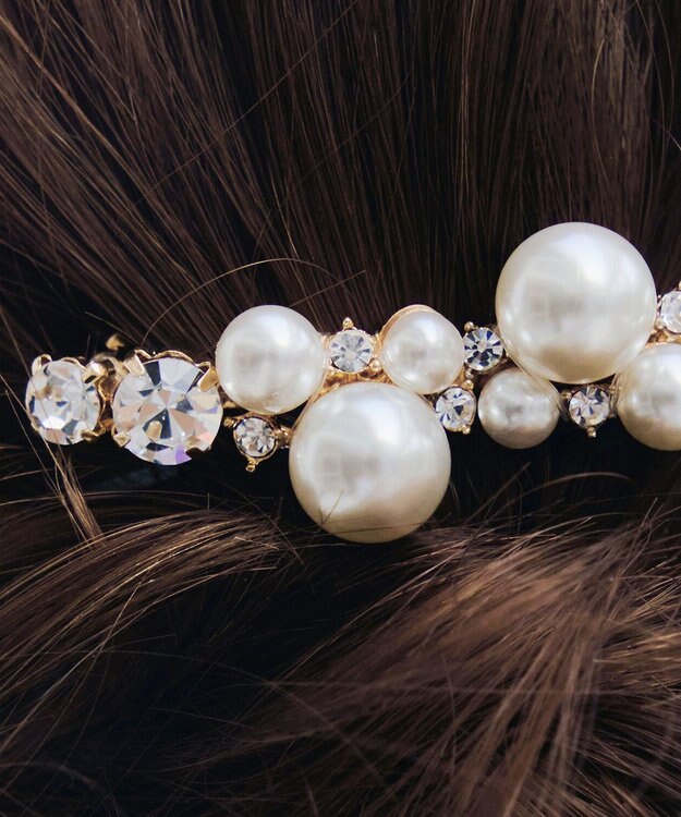 Tiaclasse ランダムパールバレッタ オフホワイト