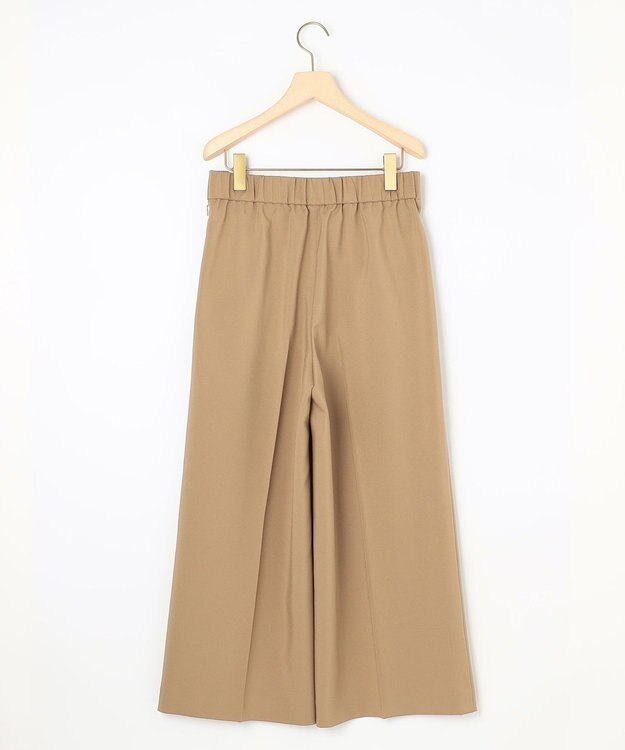 組曲 【美シルエット・ストレッチ・シワになりにくい】オシャクロス ガウチョパンツ ベージュ系