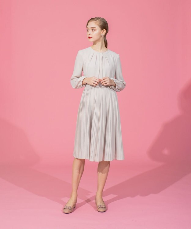 TOCCA 【洗える！】SYMPHONY ドレス ベージュ系