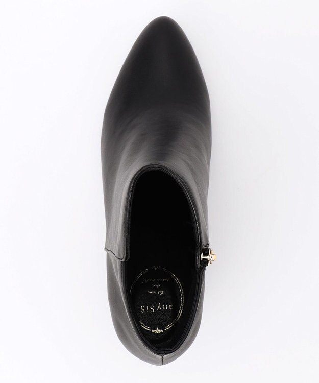 ANY SIS 【美人百花11月号掲載】ミドルフェミニン ショートブーツ ブラック