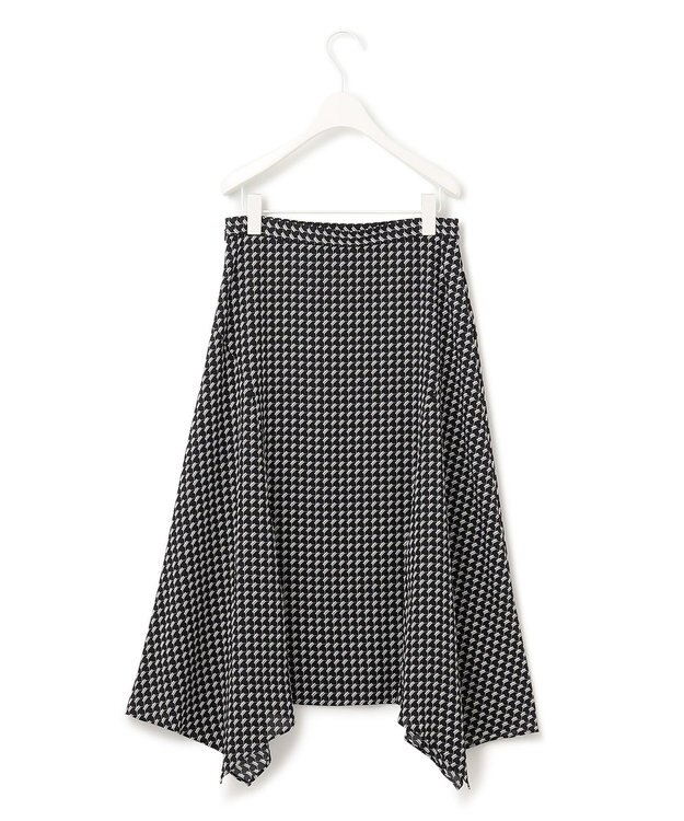 ICB 【洗える】 スモールパターンプリント  スカート ブラック系5