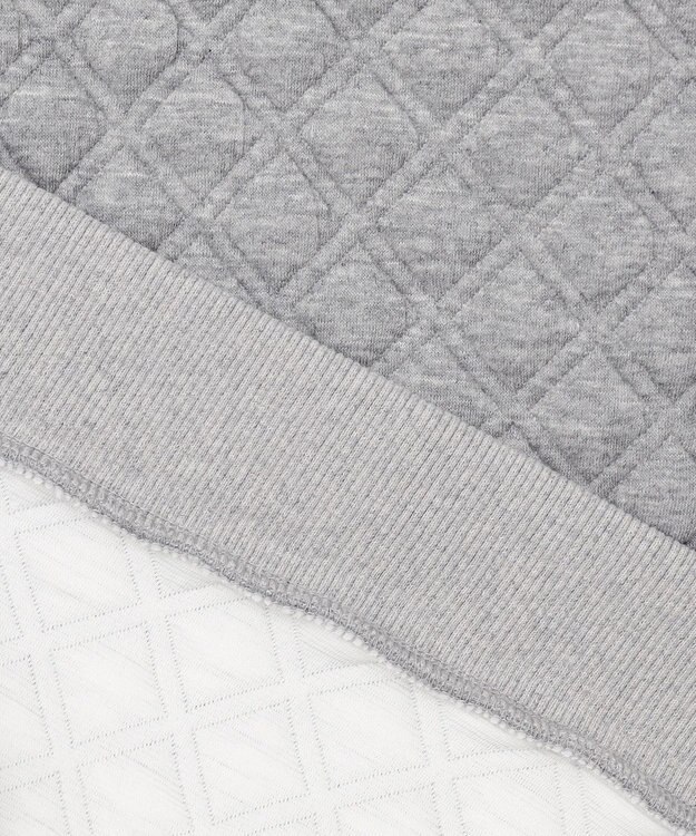 組曲 KIDS 【150-160㎝】ダイヤキルト ワンピース グレー系