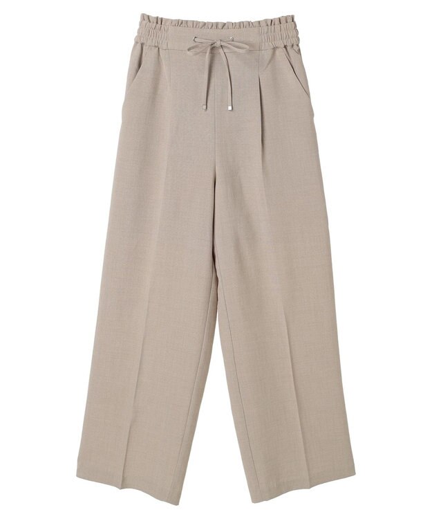 earth music&ecology リネンライクワイドパンツ Beige