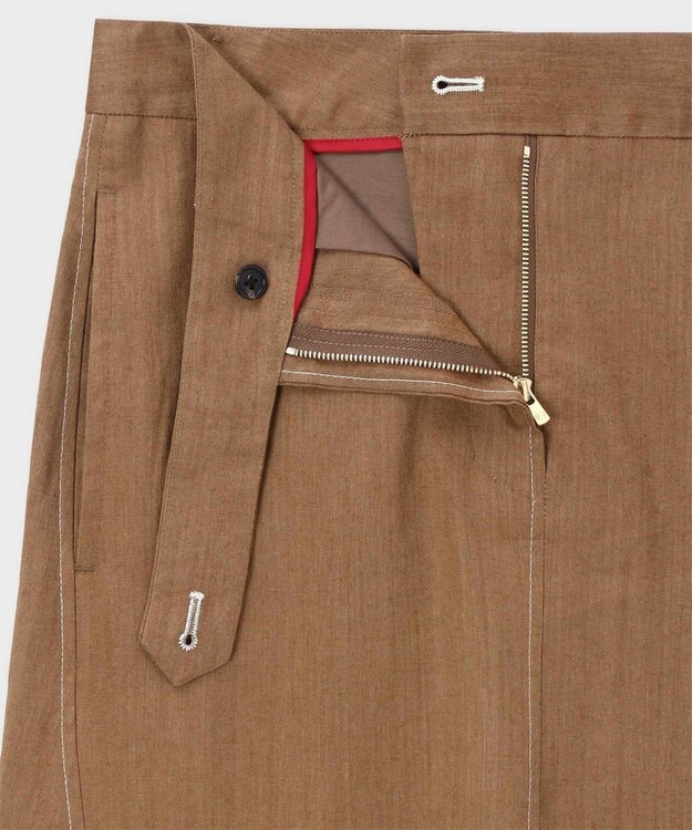 Paul Smith レーヨンリネン マーメイド スカート キャメル