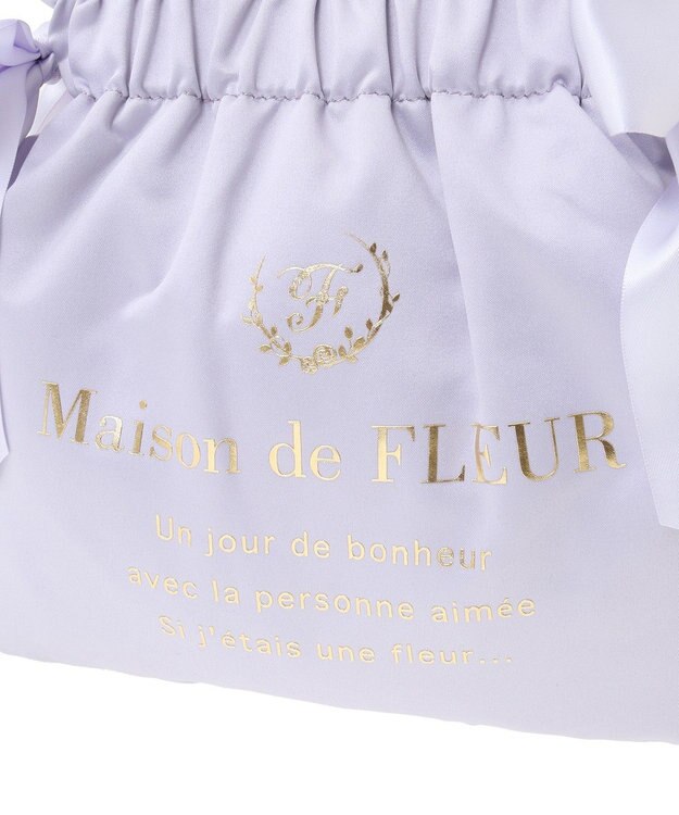 Maison de FLEUR ダブルリボン2Wayトートバッグ Lilac