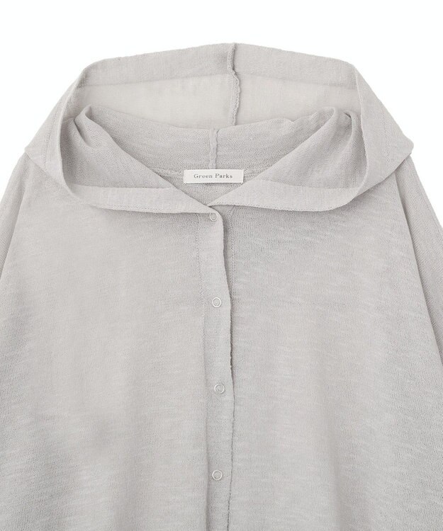 Green Parks リングドットニットパーカー Light Gray