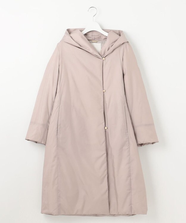 自由区 S ADSシャンブレータフタ ダウンコート ライトグレー系