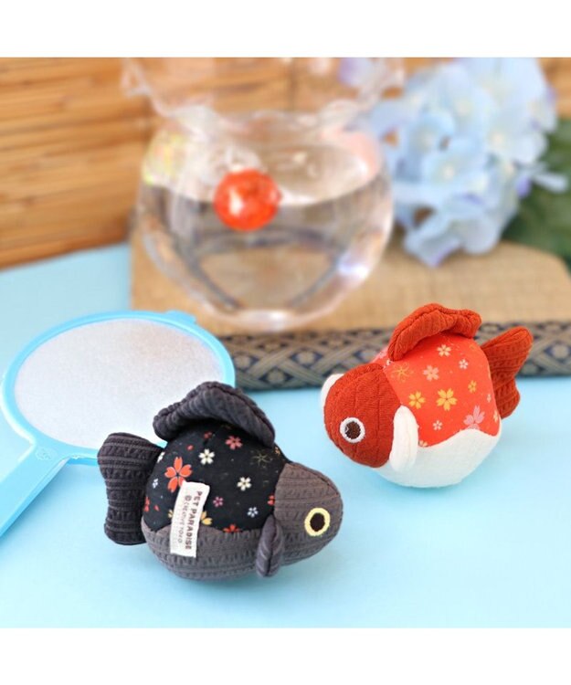 PET PARADISE ペットパラダイス 猫 和金魚ツインズ ボール レッド