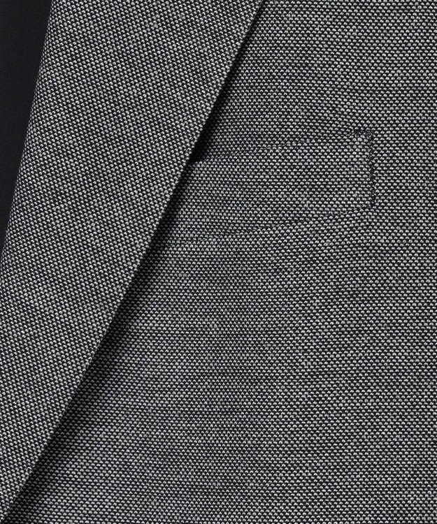 J.PRESS MEN 3シーズン着られる上質素材【ストレッチ / 吸水速乾 / 洗える / 消臭】AXIO 3ポジションジャージー ジャケット ライトグレー系