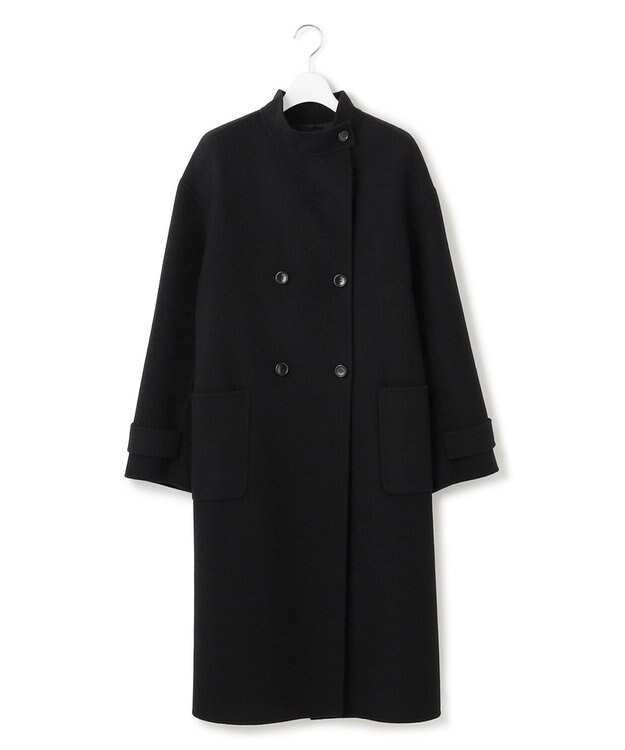 23区 【VERY掲載】MANTECOPureリバー スタンドカラーコート ブラック系