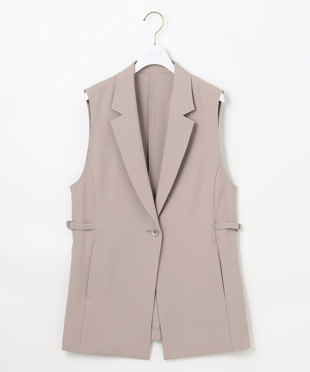 ANY SIS 【UVカット・接触冷感・吸水速乾】スマートビューティストレッチ  ジレ グレージュ