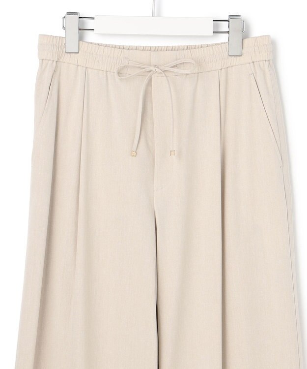 23区 【先行予約】ナチュラルスラブストレッチ ワイドパンツ ベージュ系