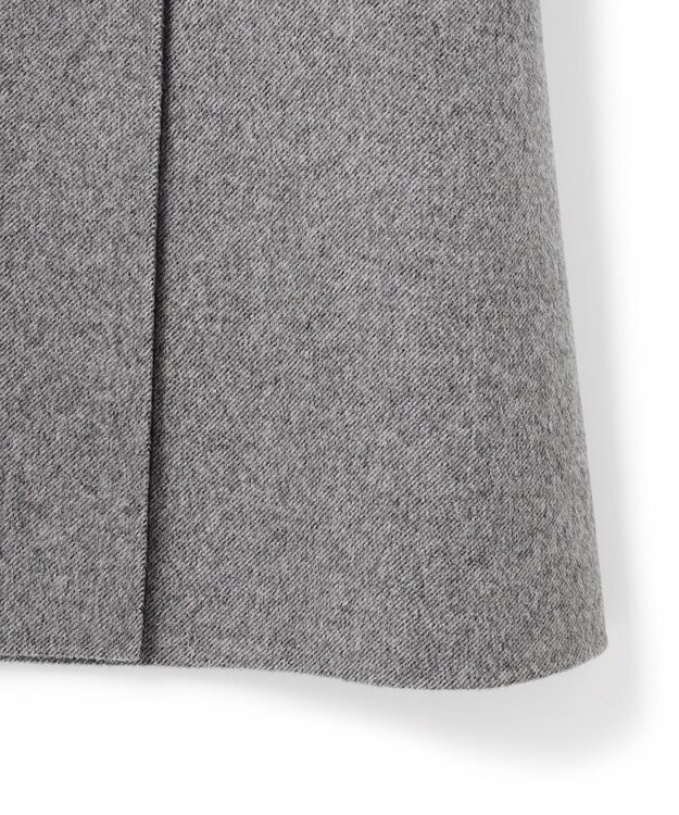 JOSEPH ダブルフェイスカラーブロック　ダブルブレステッドコート Black/grey