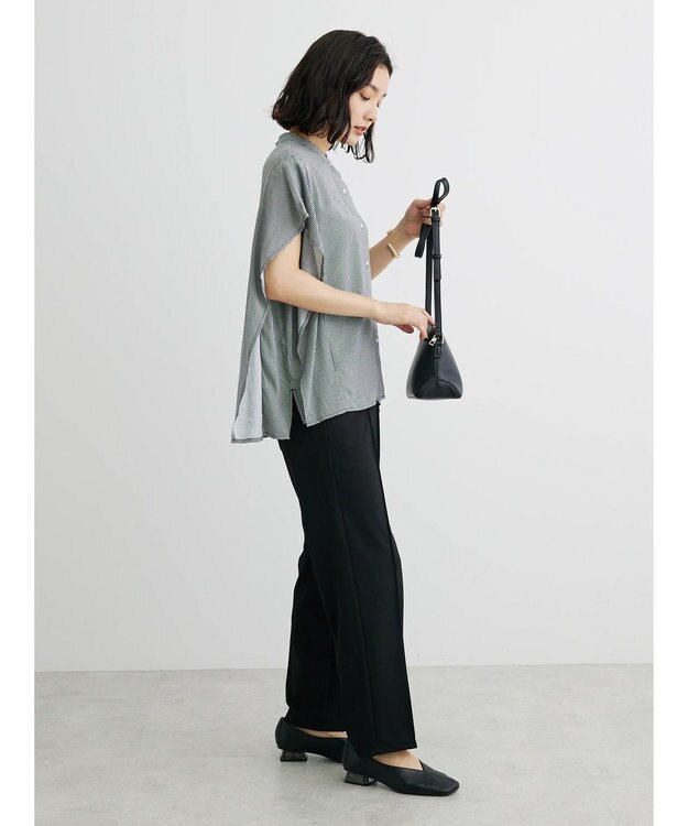 Green Parks 接触冷感　アソート柄ブラウス Gingham Check