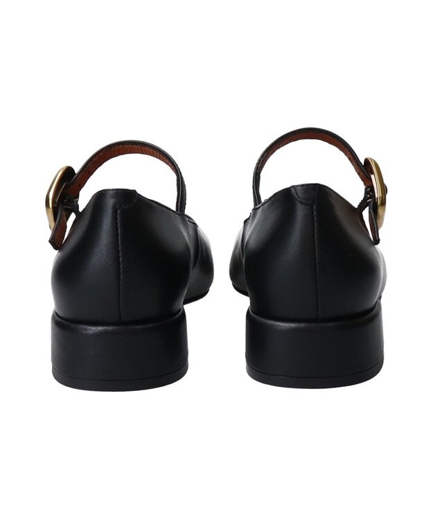 INTER-CHAUSSURES 【ANGEL ALARCON】ローヒールストラップパンプス ブラック