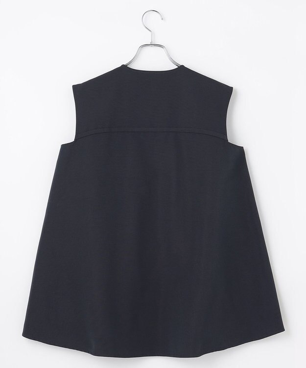 #Newans 【ANSWER for シティライフ】ヨークデザインノースリーブブラウス ネイビー系