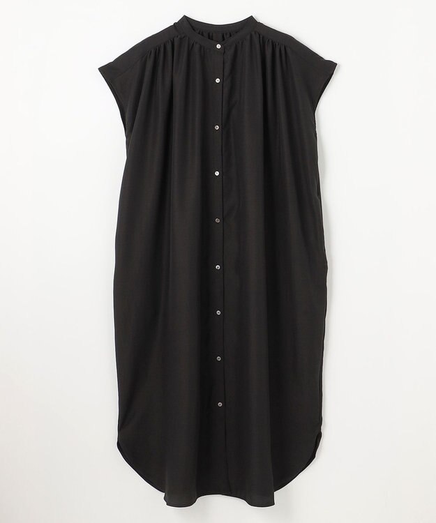 ANY スパンボイル撥水ワンピース ブラック