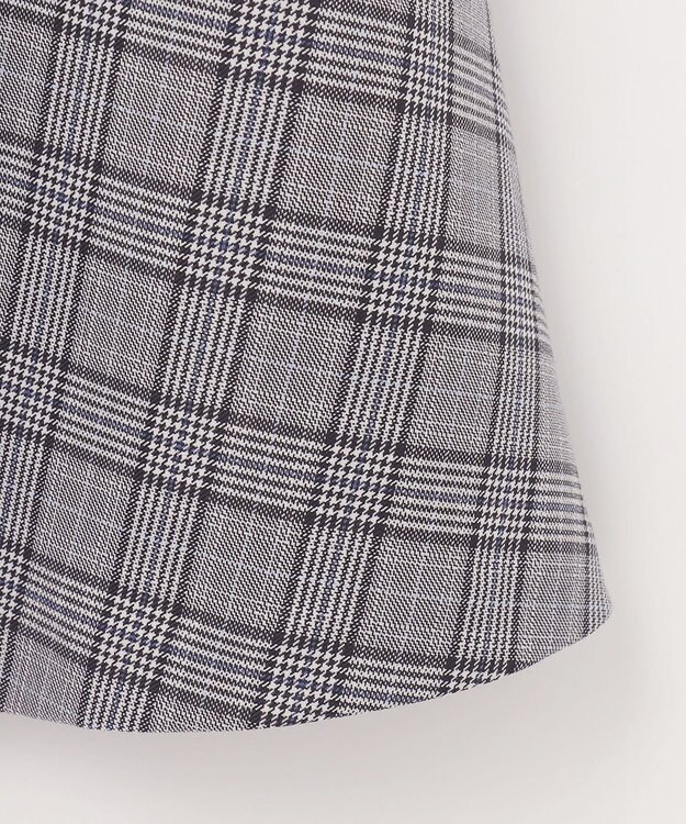 組曲 KIDS 【150-170㎝】グレンチェック ワンピース グレー系5