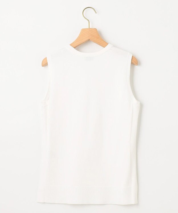 組曲 【洗える・アンサンブル対応】MINAノースリーブ ニット アイボリー系