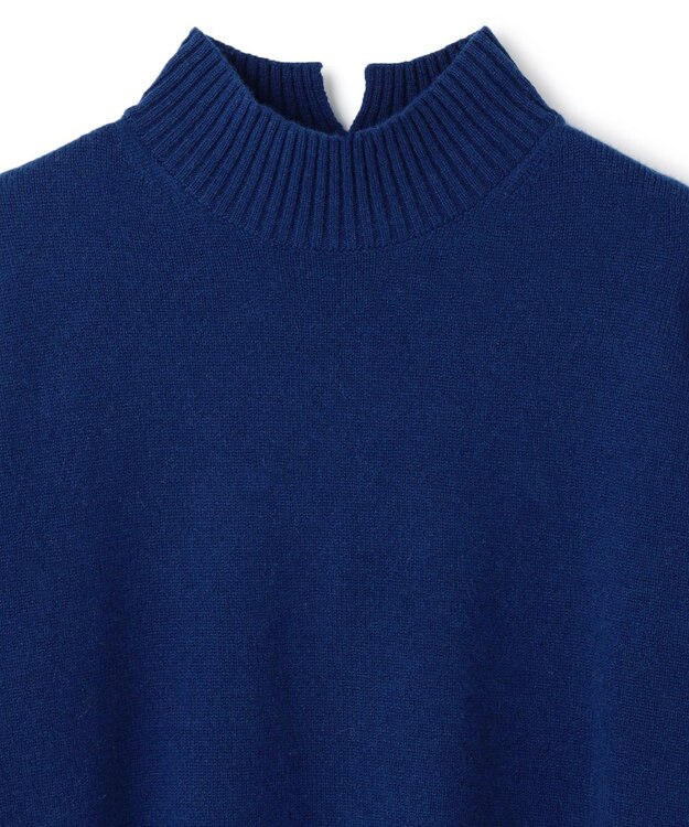UNFILO ウールカシミヤ ハイネックニット ブルー