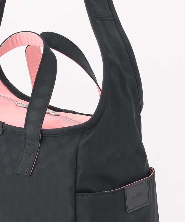 Y'SACCS 小西真奈美×Y'SACCS　Polka Dots ハンドル付きアクティブショルダーバッグ ブラック
