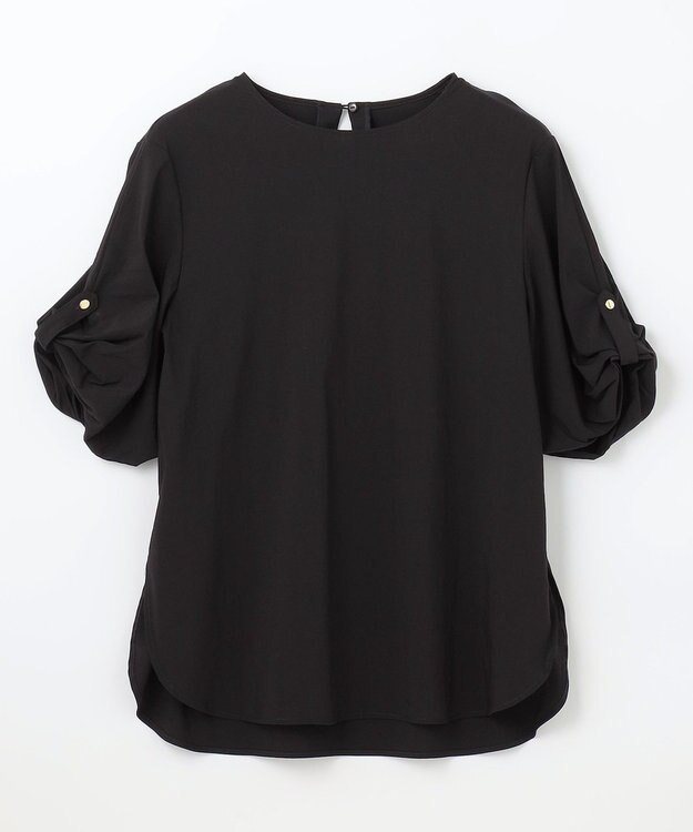 ANY 【洗濯機可能/接触冷感/UVケア】清涼リラックスブラウス ブラック