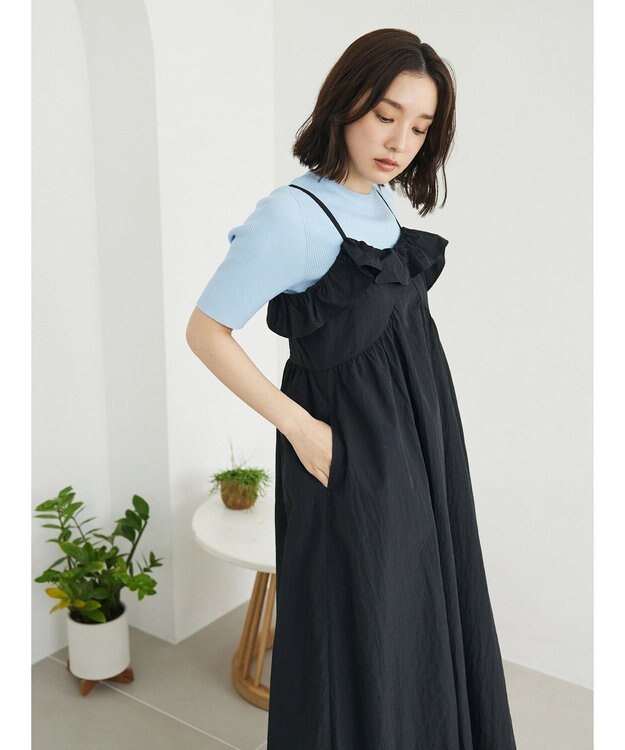 Green Parks 洗える　コンパクトニットプルオーバー Light Blue