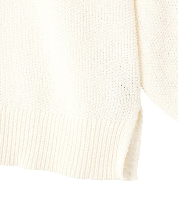 YECCA VECCA 2wayヘンリーネックルーズニット Ivory