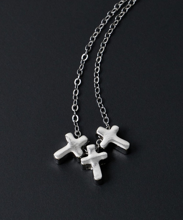 WEGO M立体モチーフ3連ネックレス 柄6