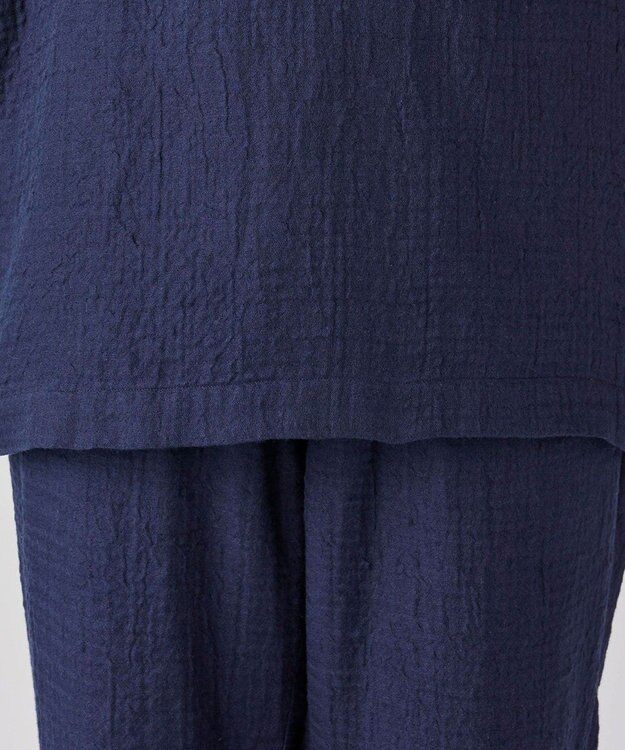 UCHINO マシュマロガーゼシンプルパジャマ ユニセックス ネイビー