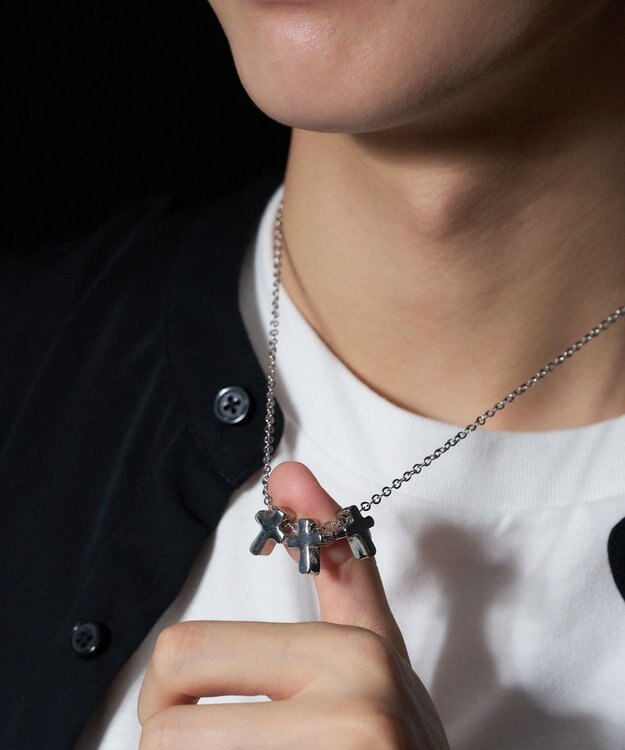 WEGO M立体モチーフ3連ネックレス 柄6