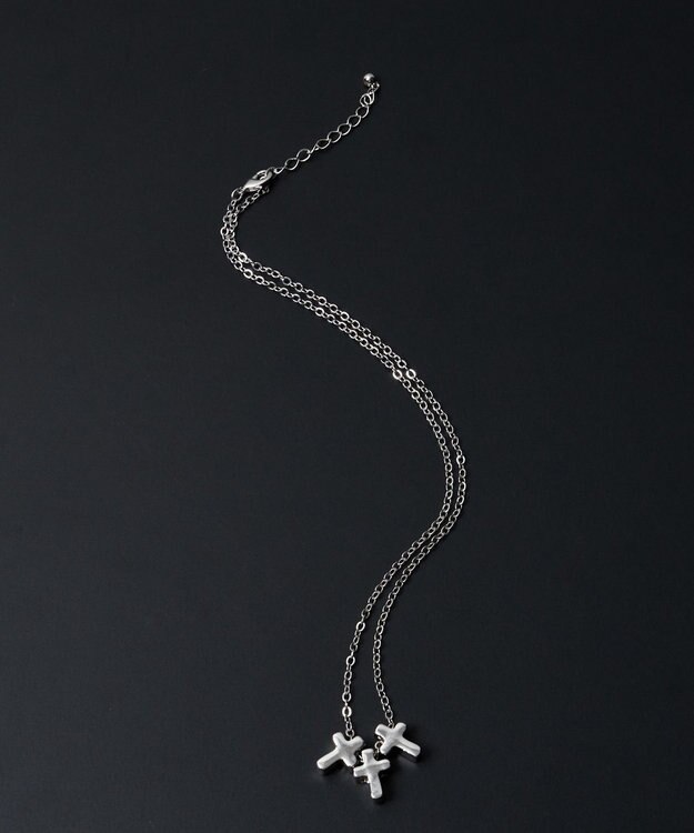 WEGO M立体モチーフ3連ネックレス 柄6