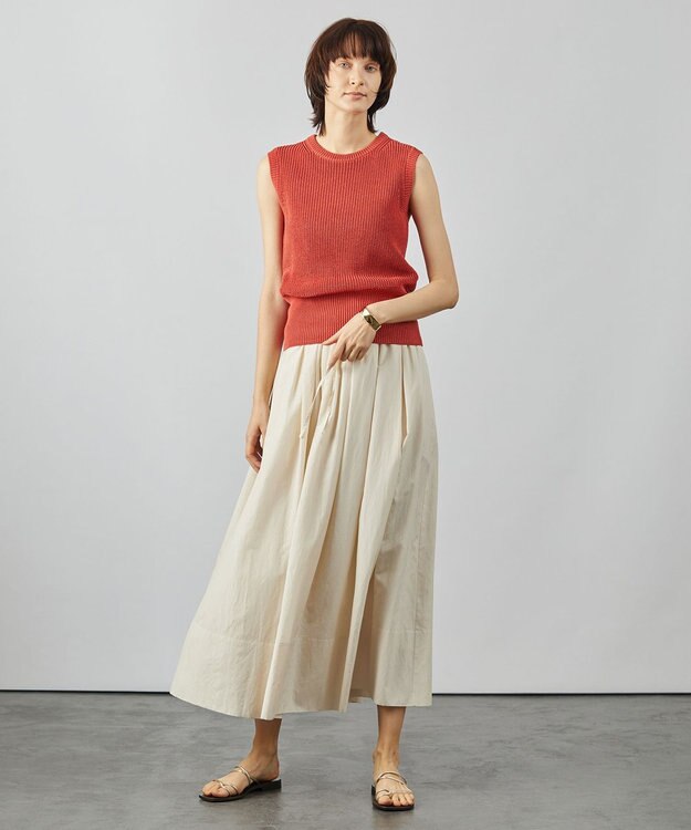 BEIGE， AURAY / ギャザースカート Ecru