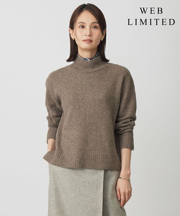 J.PRESS LADIES L 【WEB限定】YAK BLEND ハイネック ニット 【WEB限定】モカ系