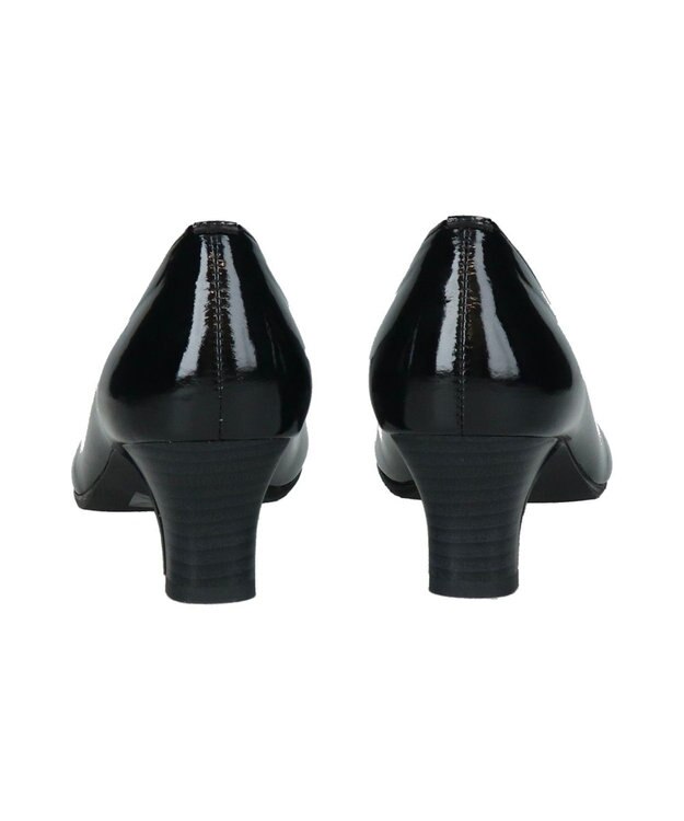 Bridget Birkin 【Bridget Birkin】Vカットベーシックパンプス ブラックエナメル