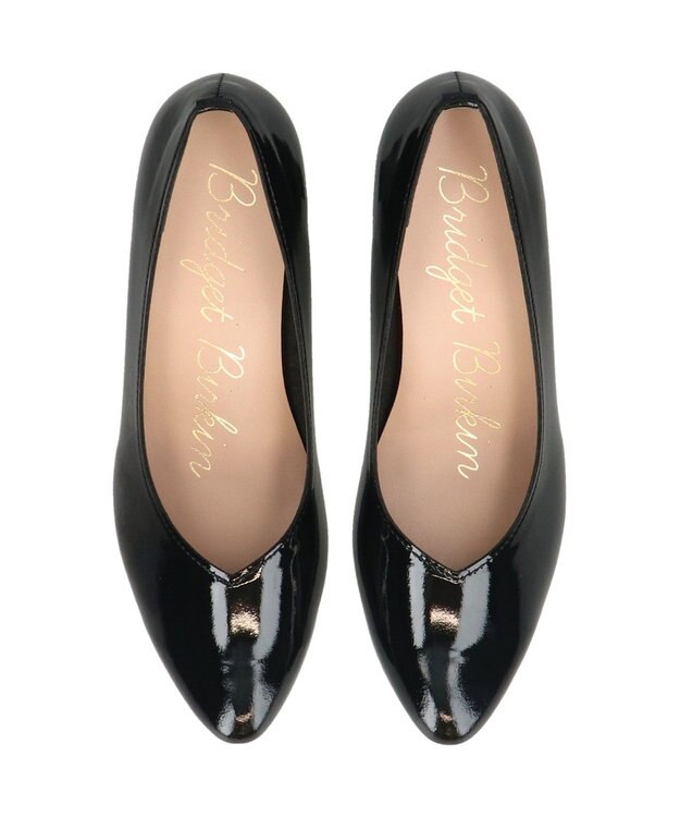 Bridget Birkin 【Bridget Birkin】Vカットベーシックパンプス ブラックエナメル