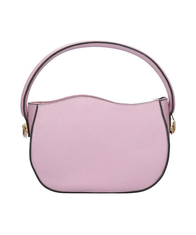 INTER-CHAUSSURES 【ANDREA CARDONE】ウェーブカットレザーハンドバッグ ラベンダー