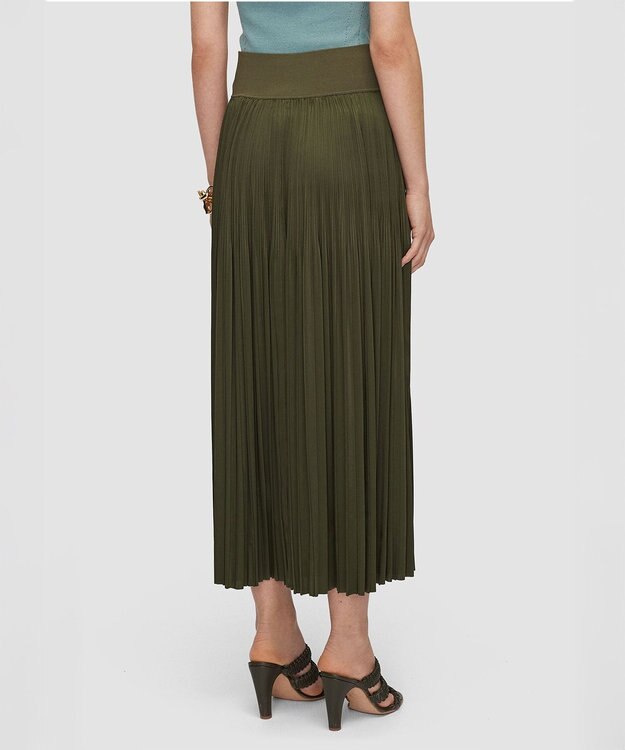 JOSEPH プリーツサテン　スカート Palm Leaf