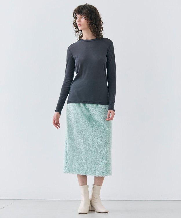 BEIGE， KOCHIA / ファージャカードIラインスカート Sage