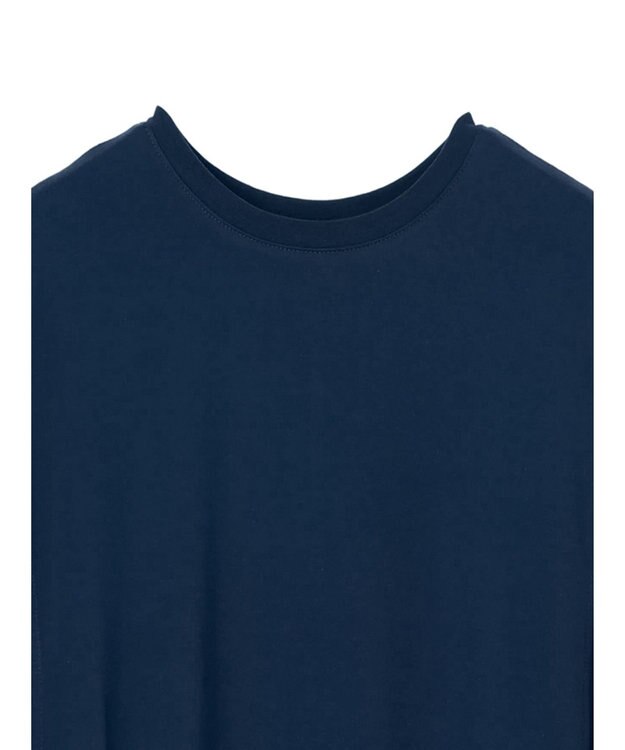 earth music&ecology ギャザーポケットノースリーブワンピース Dark Blue