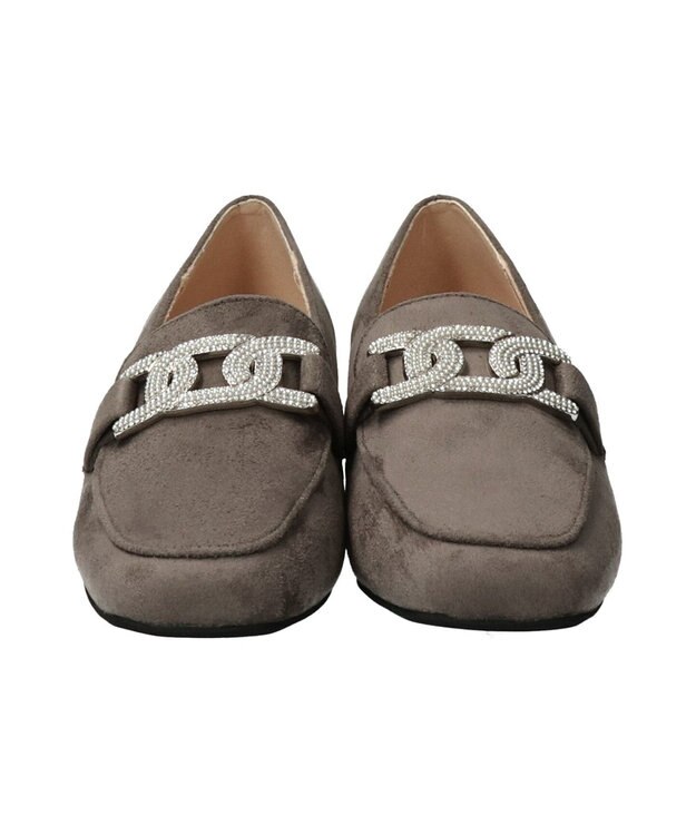 Bridget Birkin 【Bridget Birkin】パールヒールビジューバックルローファー グレースウェード