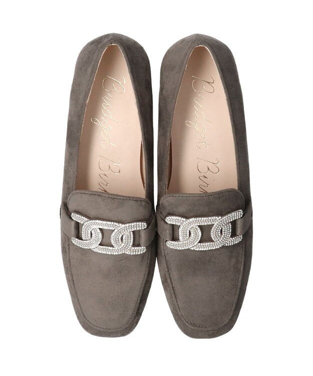 Bridget Birkin 【Bridget Birkin】パールヒールビジューバックルローファー グレースウェード